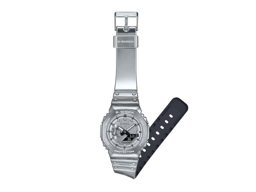 Montre à Quartz G-SHOCK Casio G-Steel, Argent, 49.3mm × 44.4mm, GM-2100YM-8AER