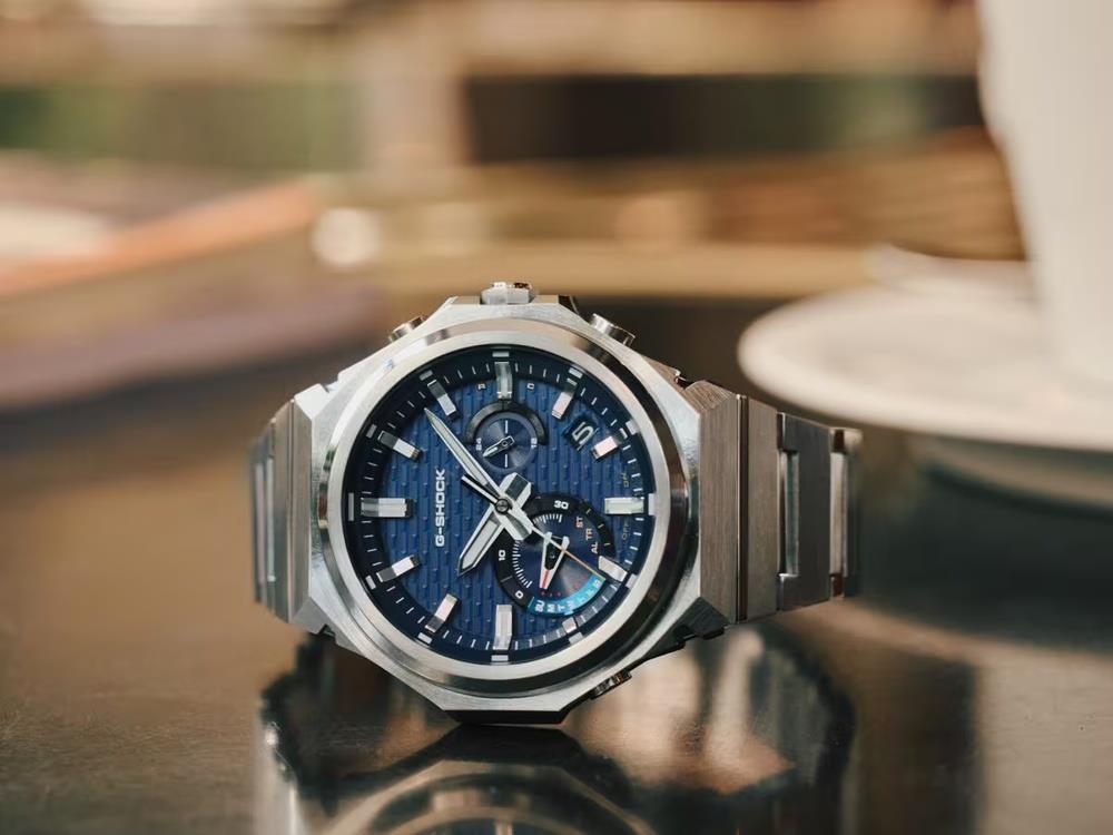 Montre à Quartz G-SHOCK Casio G-Steel, Bleu, GST-B1000D-2AER