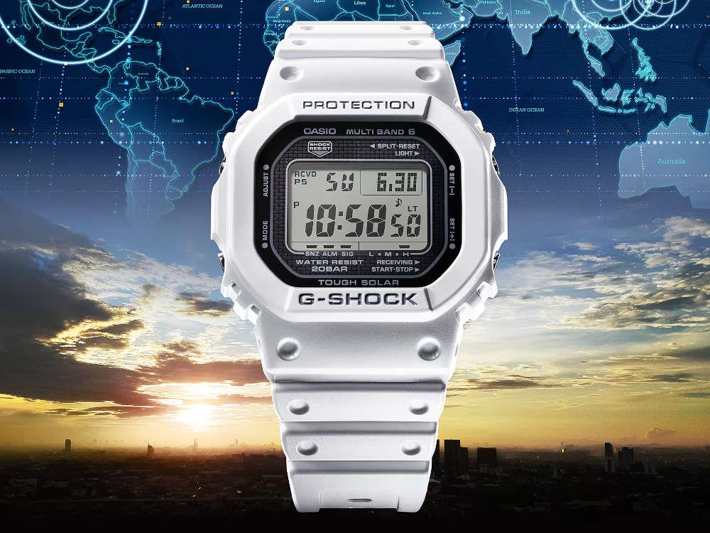 Montre à Quartz G-SHOCK Casio G-Steel, Blanc, 48.9 × 42.8mm, GW-5000HS-7