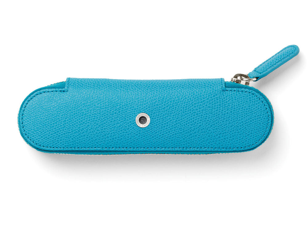 Étui Stylo Graf von Faber-Castell Epsom Accessoires, Fermeture éclair, Bleu