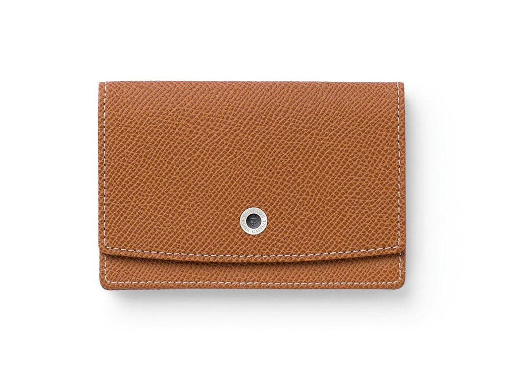 Porte-cartes Graf von Faber-Castell Epsom, Cuir, 2 Cartes, Cognac, 118884