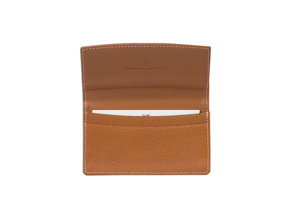 Porte-cartes Graf von Faber-Castell Epsom, Cuir, 2 Cartes, Cognac, 118884
