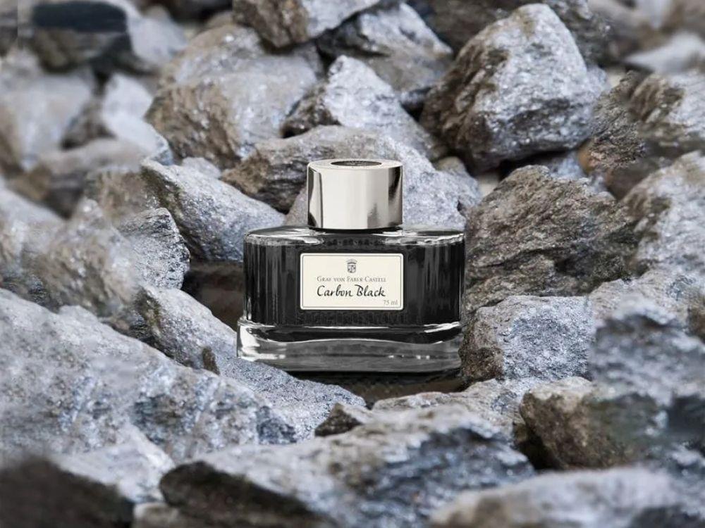 Encrier Graf von Faber-Castell Noir Carbone, 75ml