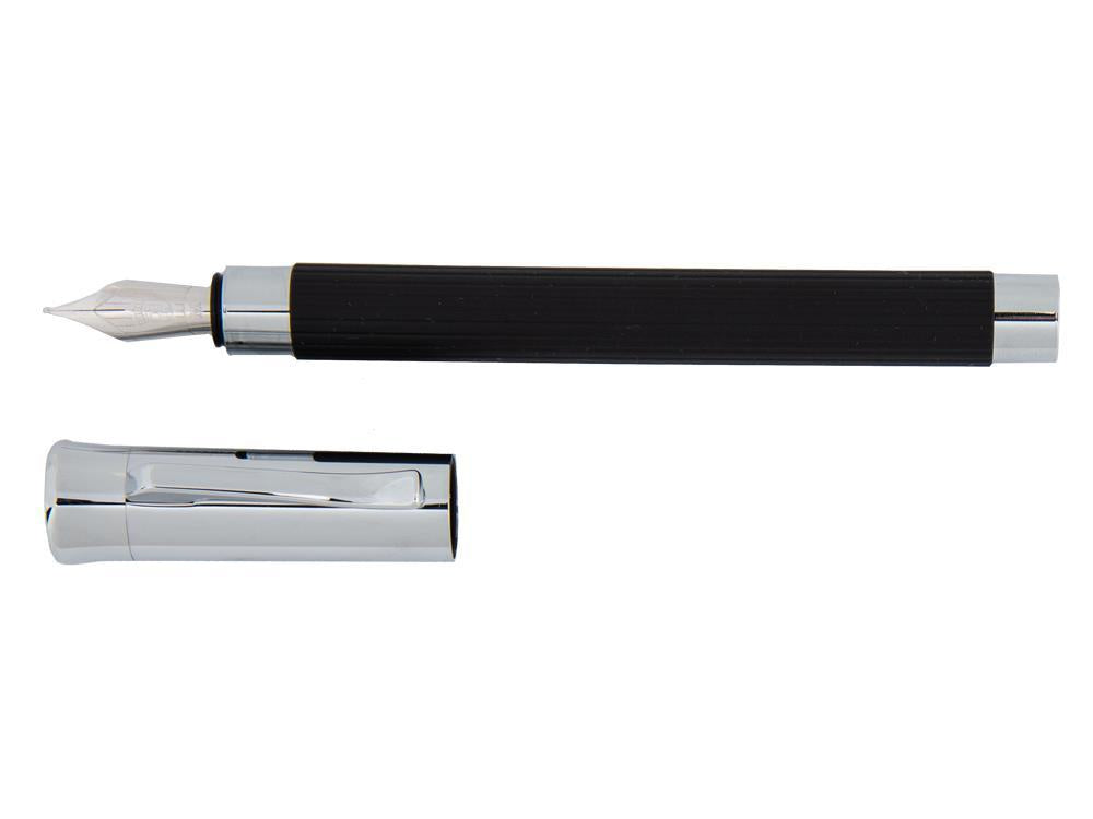 Stylo Plume Graf von Faber-Castell Tamitio, Métal, Cannelé, Noir, 141500