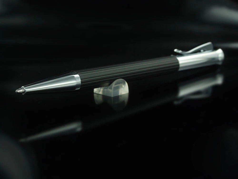 Stylo bille Graf von Faber-Castell Tamitio, Métal, Cannelé, Noir, 141580