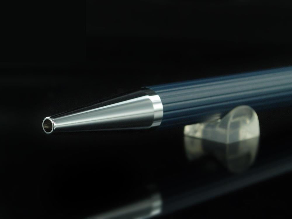 Stylo bille Graf von Faber-Castell Tamitio, Métal, Cannelé, Marine Bleu, 141583