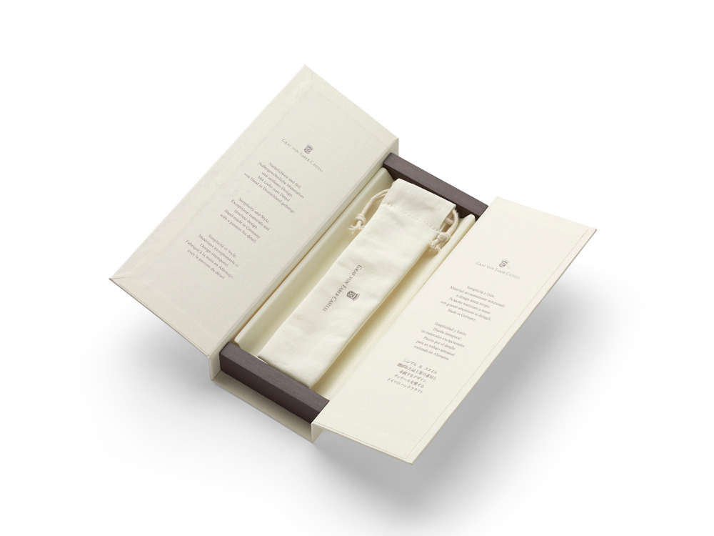 Stylo bille Graf von Faber-Castell Tamitio Stone Grey, Laque, Cannelé, 141587