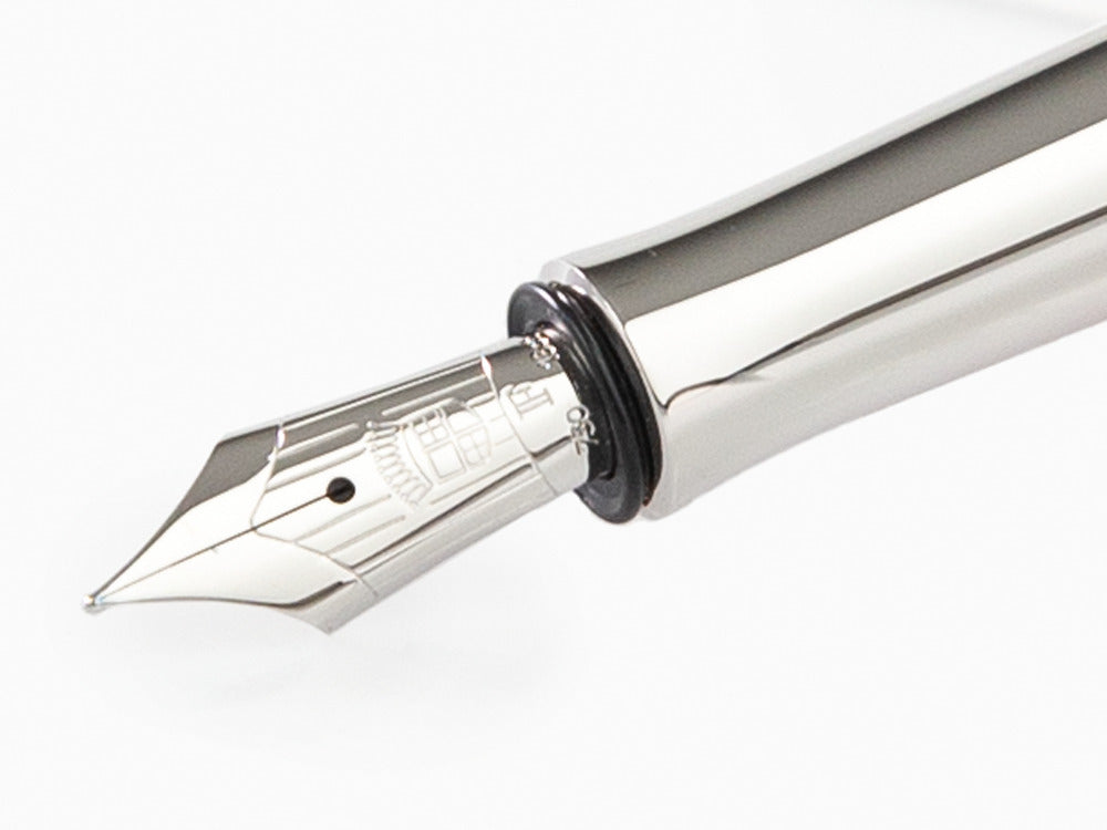 Stylo Plume Graf von Faber-Castell Guilloche, Resine précieuse, Orange