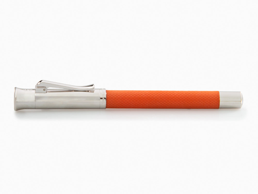Stylo Plume Graf von Faber-Castell Guilloche, Resine précieuse, Orange