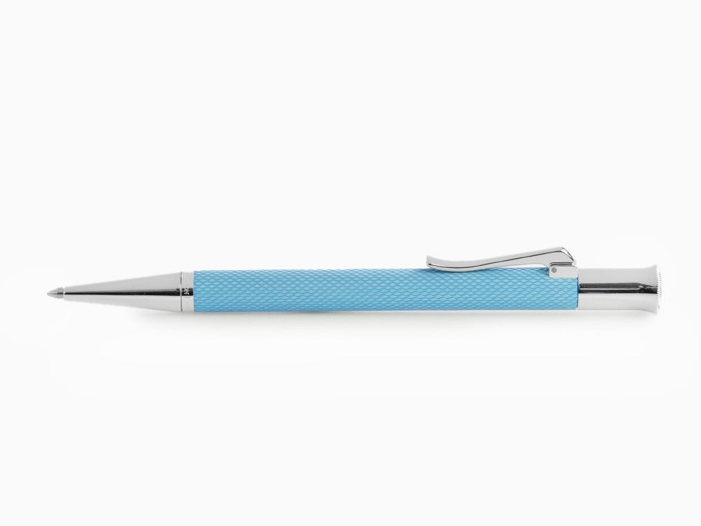 Stylo bille Graf von Faber-Castell Guilloche Gulf Blue, Resine précieuse, 145265