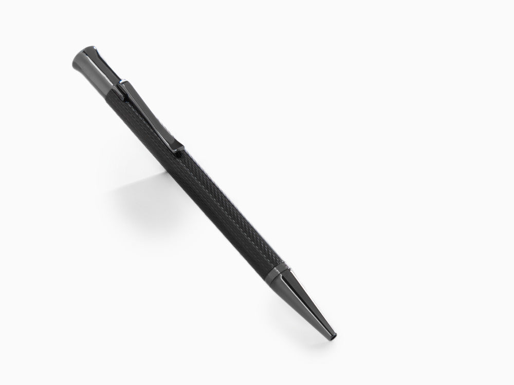 Stylo bille Graf von Faber-Castell Guilloche Black Edition Résine, PVD, 145268