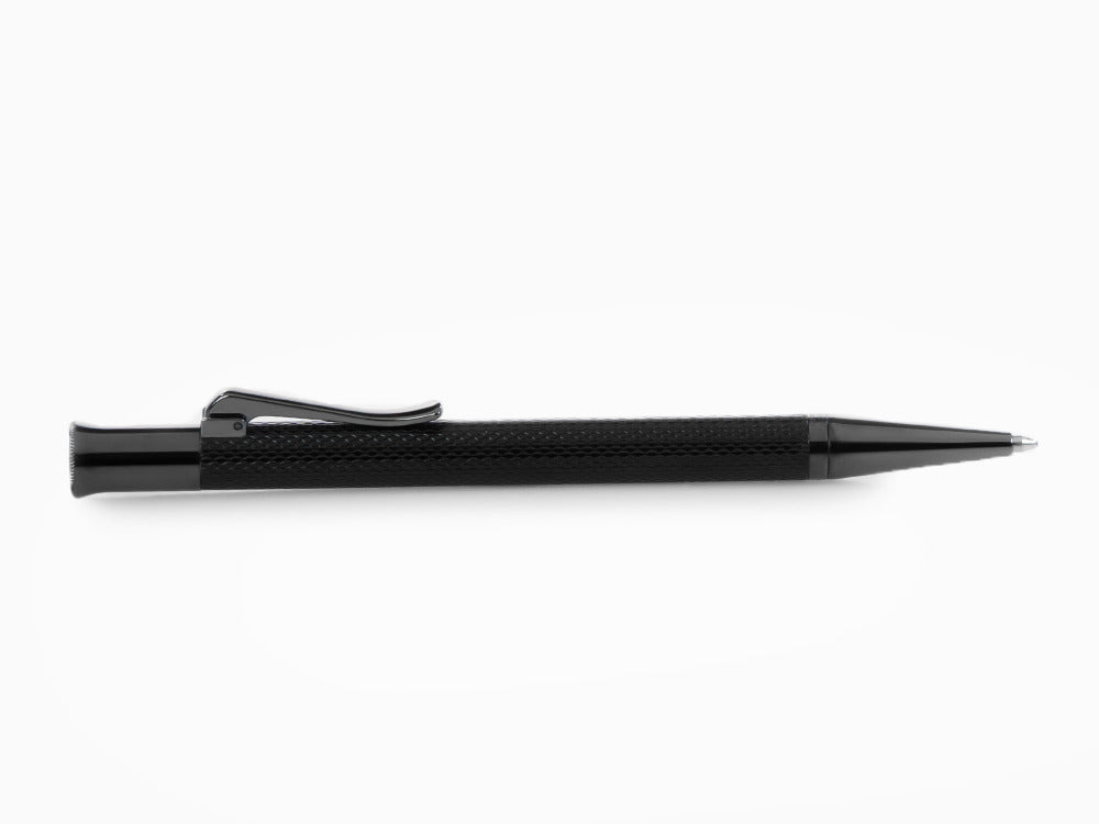 Stylo bille Graf von Faber-Castell Guilloche Black Edition Résine, PVD, 145268