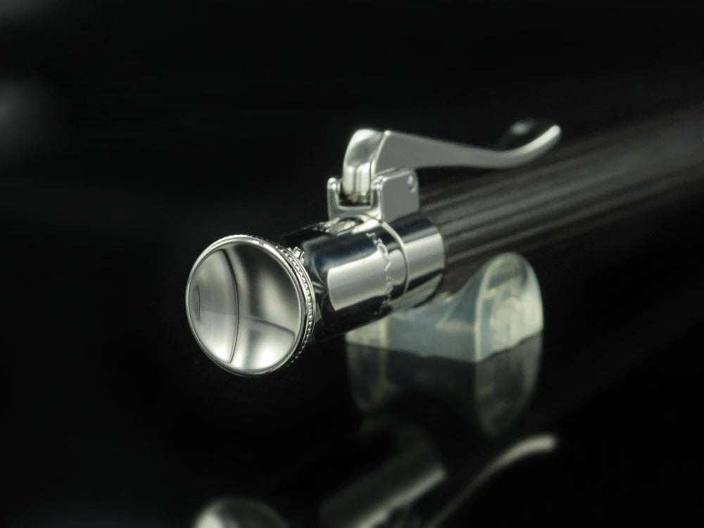 Stylo bille Graf von Faber-Castell Classic, Bois de grenadille, Platine