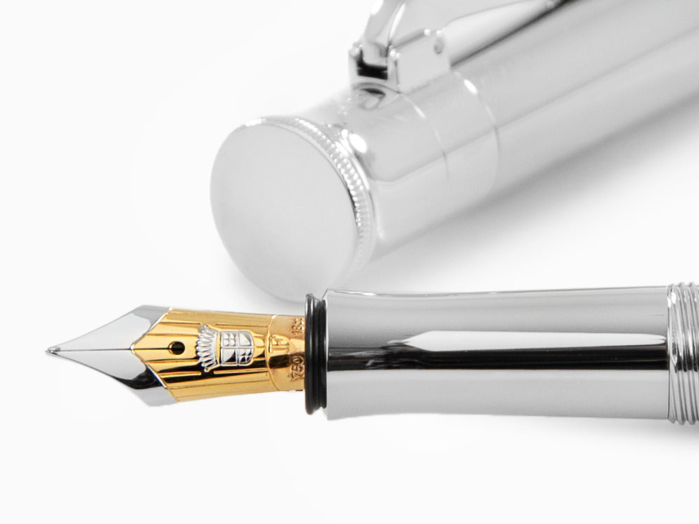 Stylo Plume Graf von Faber-Castell Classic, Bois de Pernambouc, Platine