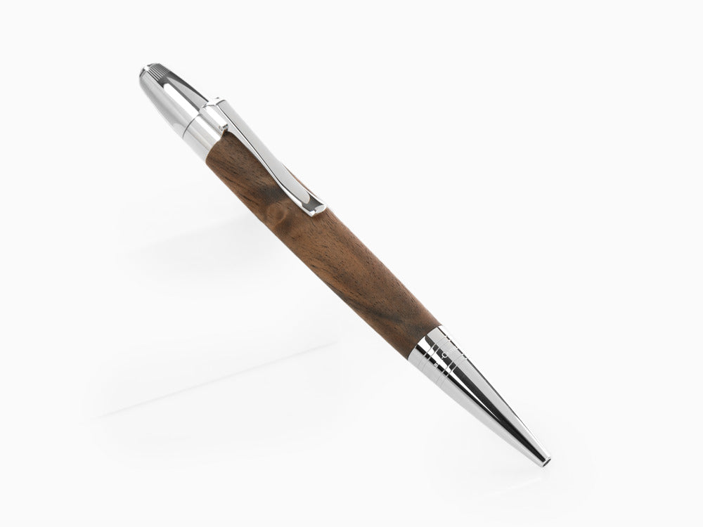 Stylo bille Graf von Faber-Castell Magnum, Bois du Caucase, Platine, 146387