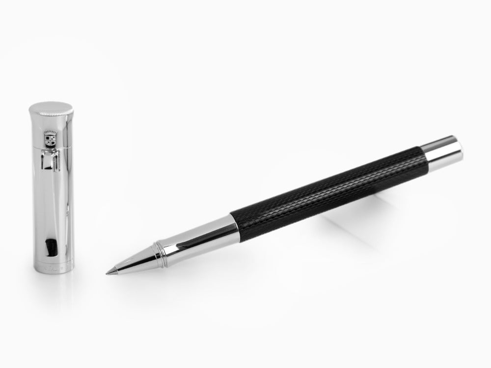 Roller Graf von Faber-Castell Guilloche, Resine précieuse, Noir, 146510