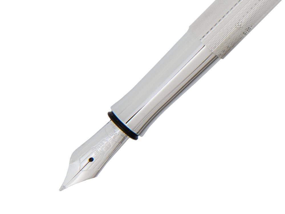 Stylo Plume Graf von Faber-Castell Guilloche, Attributs rhodium, 146590