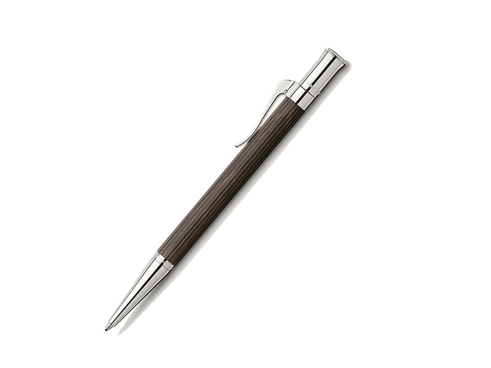 Stylo bille Graf von Faber-Castell Classic, Bois de grenadille, Platine
