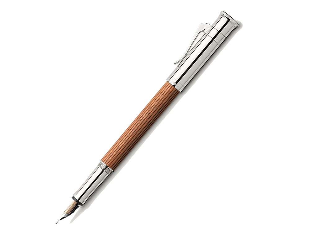 Stylo Plume Graf von Faber-Castell Classic, Bois de Pernambouc, Platine