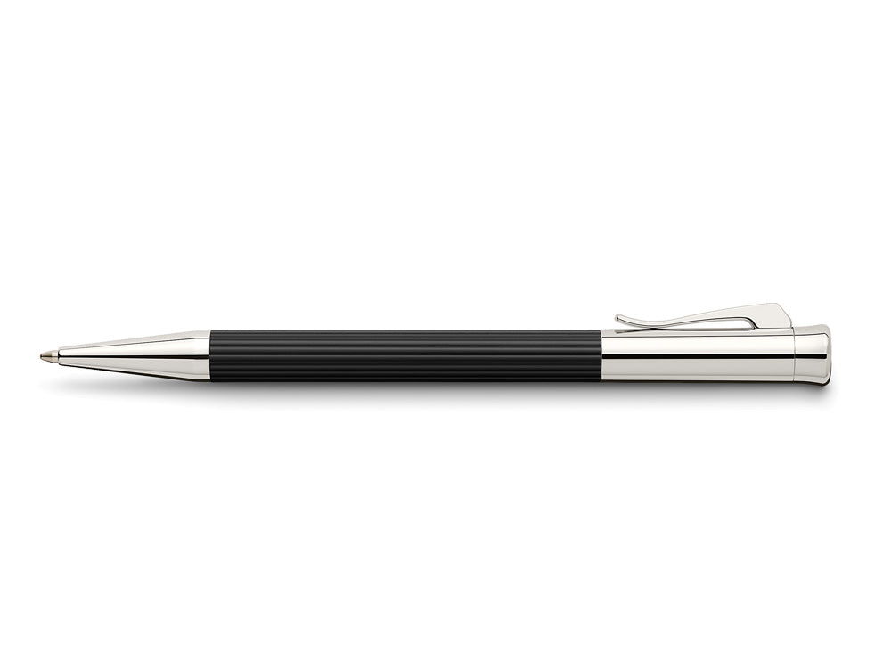 Stylo bille Graf von Faber-Castell Tamitio, Métal, Cannelé, Noir, 141580