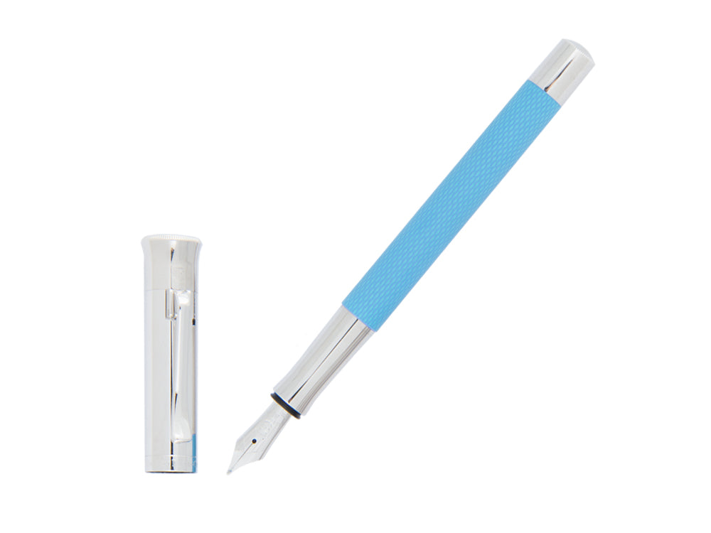 Stylo Plume Graf von Faber-Castell Guilloche Gulf Blue, Resine précieuse