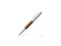 Roller Graf von Faber-Castell Magnum, Bois de noyer du Caucase, Platine, 146388