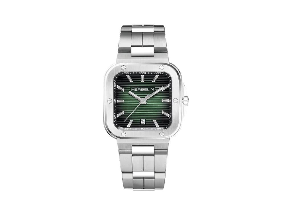 Montre à Quartz Herbelin Cap Camarat, Acier Inoxydable, Vert, 39 mm, 12246B16