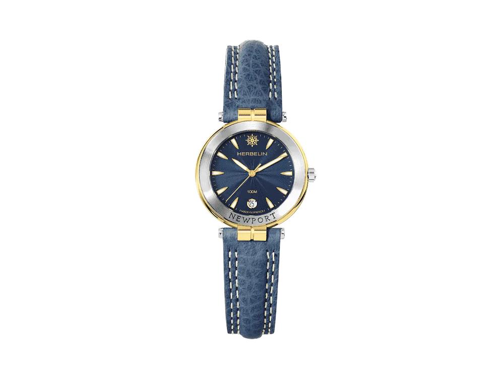 Montre à Quartz Herbelin Newport, Acier Inoxydable 316L, Bleu, 29 mm, 14255T35