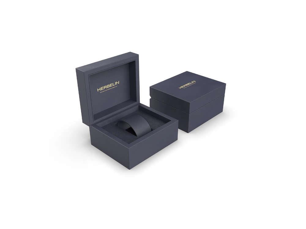 Montre à Quartz Herbelin Cap Camarat, Acier Inoxydable, Noir, 33 mm, 14545B49