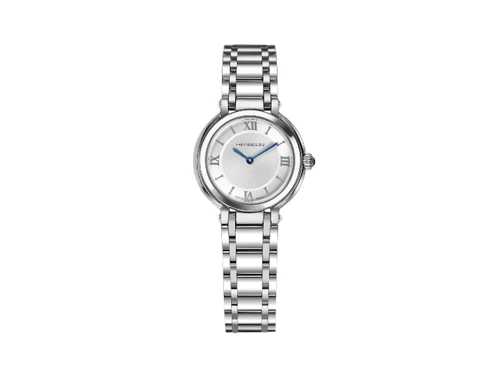 Montre à Quartz Herbelin Galet, Argent, 28 mm, 17430B28