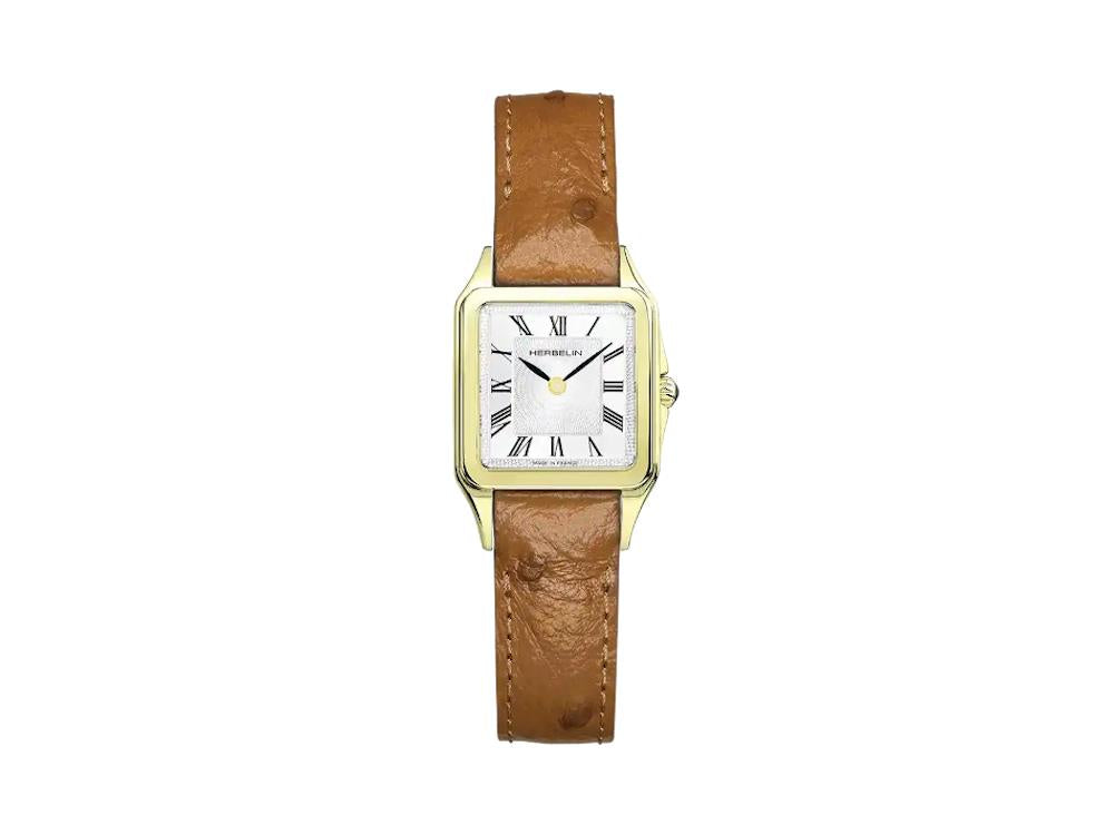 Montre à Quartz Herbelin Luna, Acier Inoxydable 316L, Blanc, 24 mm, 17457P01GD