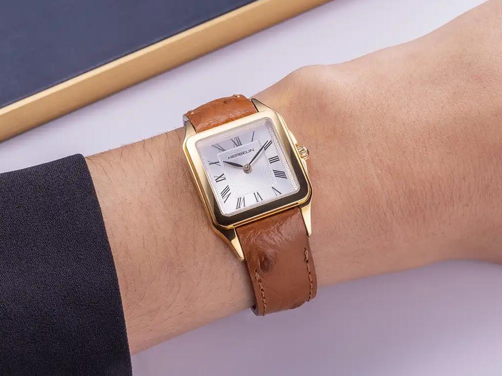 Montre à Quartz Herbelin Luna, Acier Inoxydable 316L, Blanc, 24 mm, 17457P01GD