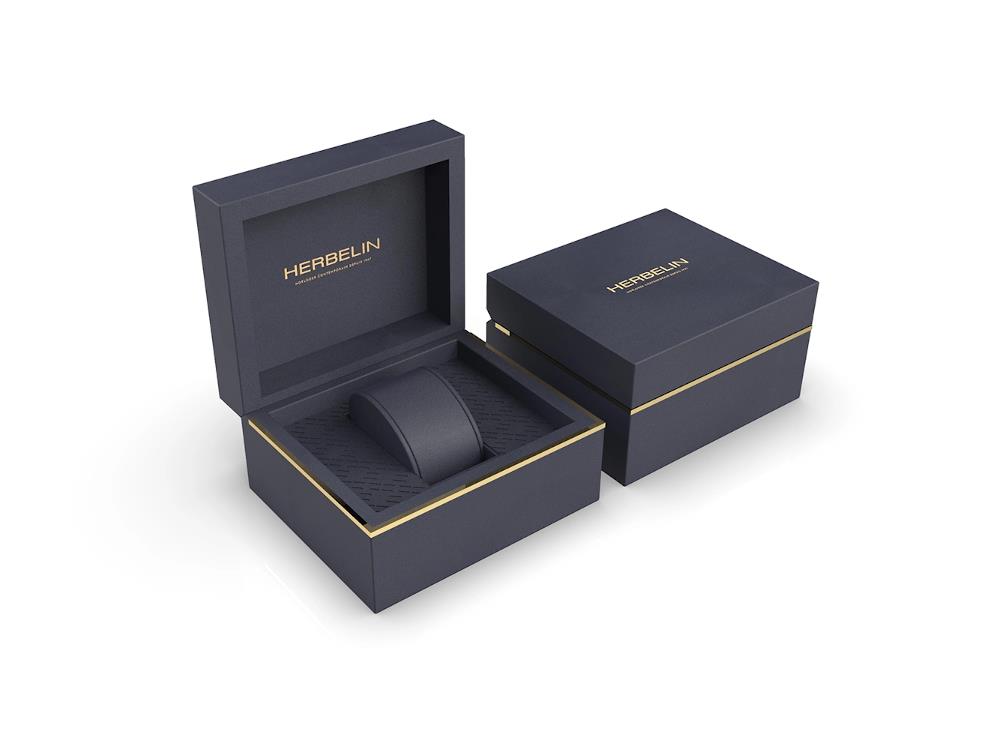 Montre Automatique Herbelin Newport, Bleu, 42 mm, Jour, 1768A15CB