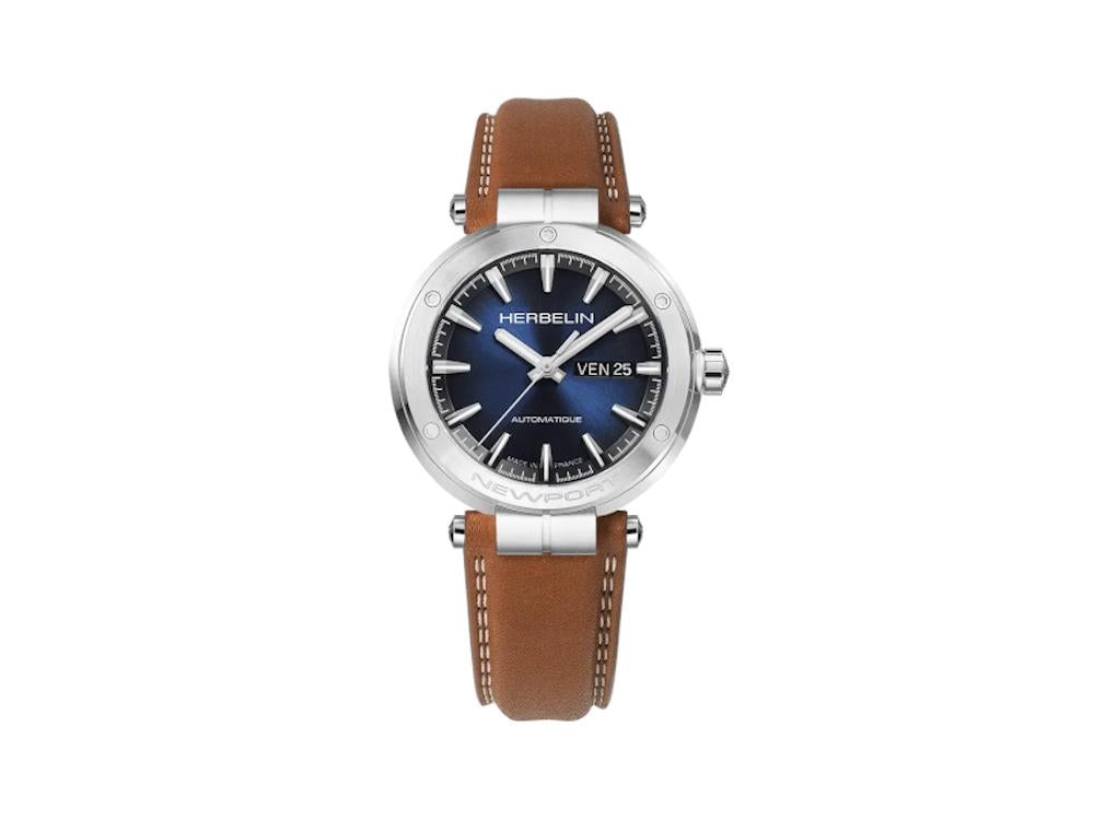 Montre Automatique Herbelin Newport, Bleu, 42 mm, Jour, 1768A15GD