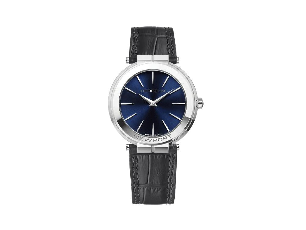 Montre à Quartz Herbelin Newport Slim, Acier Inoxydable, Bleu, 40 mm, 19522AP15