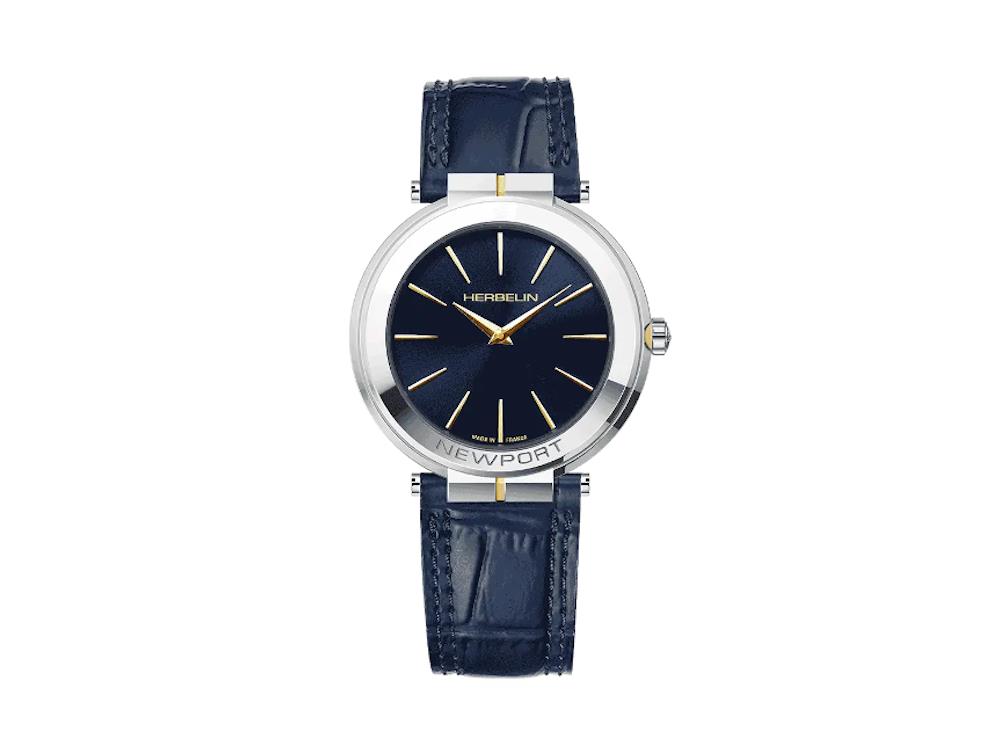 Montre à Quartz Herbelin Newport Slim, Bleu, 40 mm, 19522T15BL