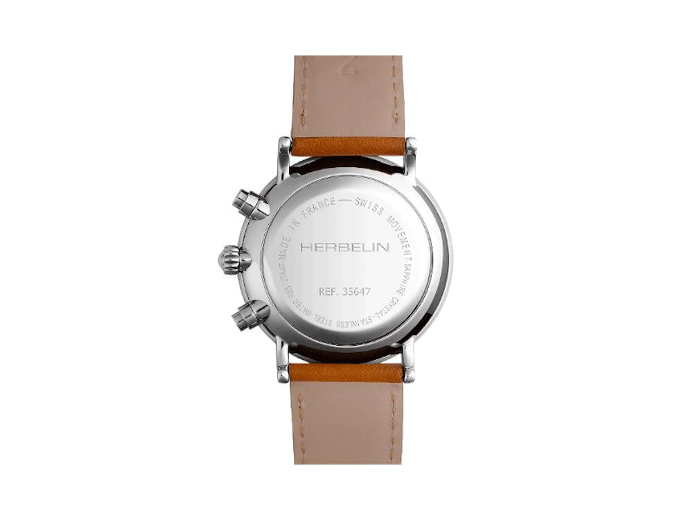 Montre à Quartz Herbelin Inspiration, Acier Inoxydable 316L, crème,35647AP12GD