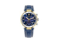 Montre à Quartz Herbelin Newport, PVD Or, Bleu, 40 mm, Chronographe, 37654T35