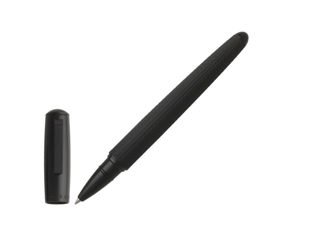 Set Hugo Boss Pure Tire Roller, Dossier de conférence A5, Noir, HPMR902