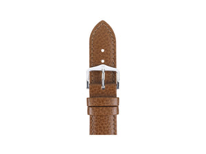 Bracelet Hirsch Cuir de veau Kansas, Brun Or, 18 mm, L (200 mm), 01502070-2-18