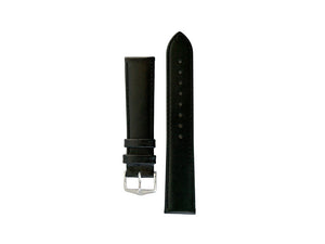 Bracelet Hirsch Cuir Osiris, Noir, 24 mm, L (200 mm), 03475050-2-24