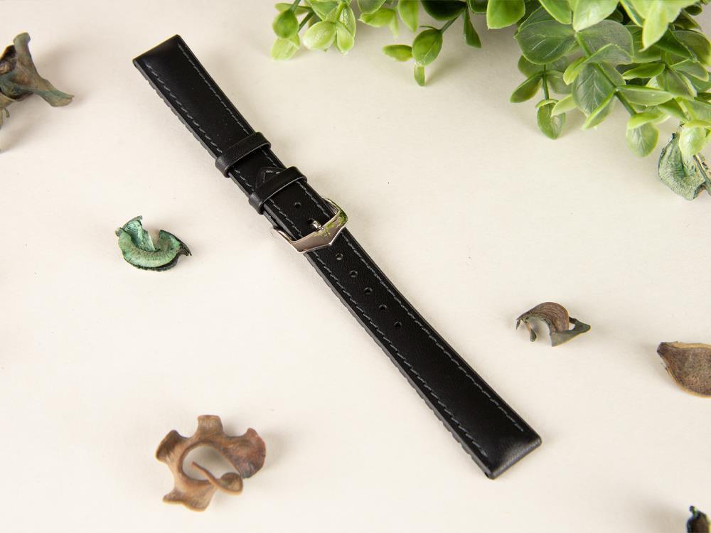 Bracelet Hirsch Performance Collection James, Noir, 18 mm, 0925002050-2-18