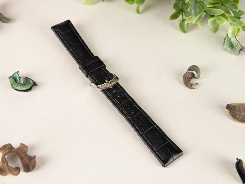 Bracelet Hirsch Performance Collection Paul, Noir, 18 mm, 0925028050-2-18