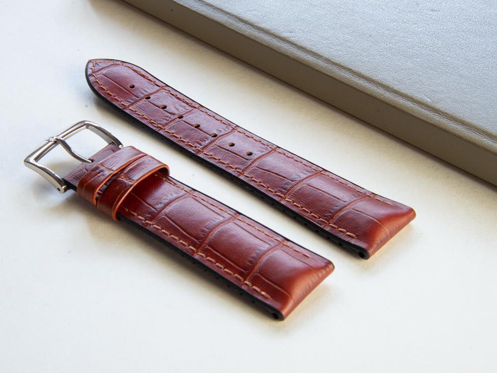 Bracelet Hirsch Performance Collection Paul, Brun Or, 22 mm, 0925028070-2-22