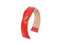 Bracelet Hirsch Cuir gaufré exotique Louisianalook, Rouge, 18 mm, 03427120-2-18