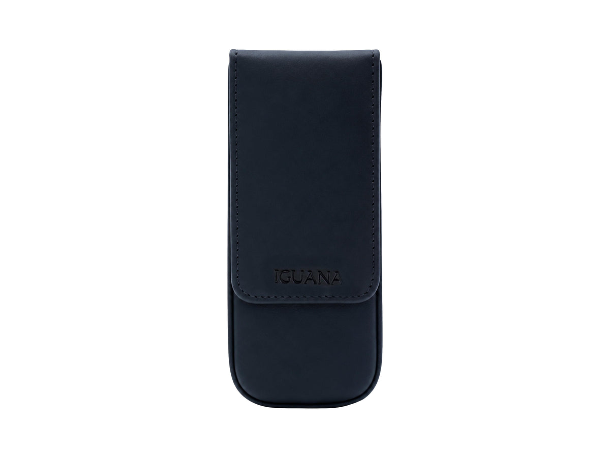 Étui à stylos Iguana Noir pour 3 articles d'écriture, PEN-CASE-BLACK-3