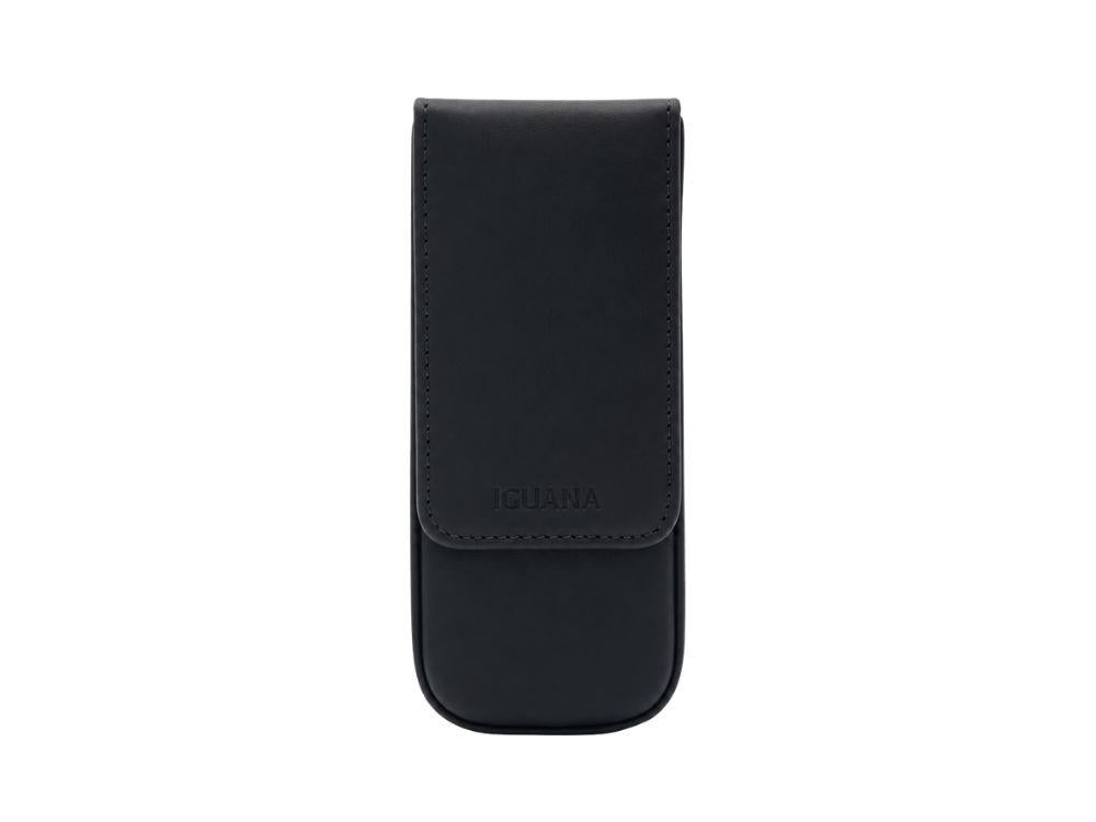 Étui à stylos Iguana Noir pour 3 articles d'écriture, PEN-CASE-BLACK-3