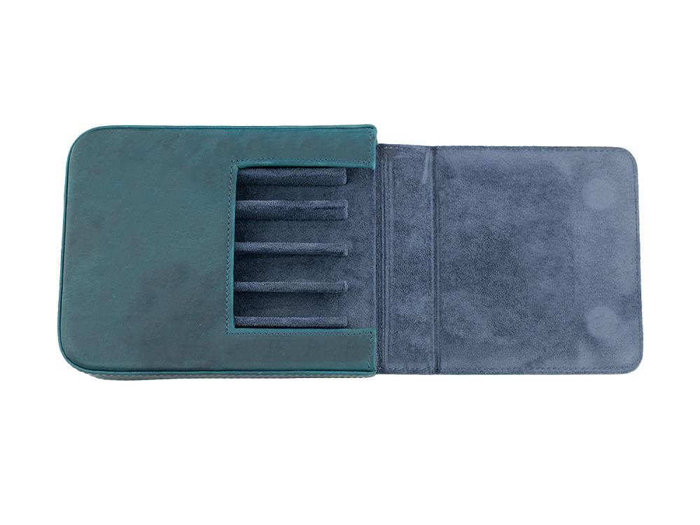 Étui à stylos Iguana Bleu 6, PEN-CASE-BLUE-6