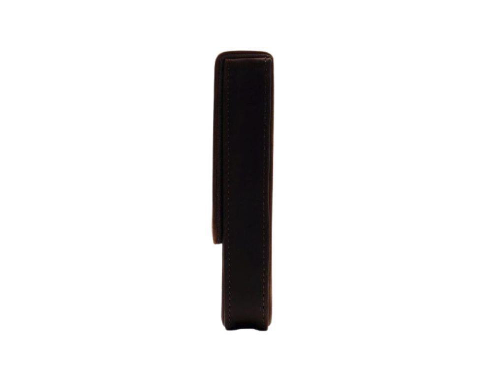 Étui à stylos Iguana Cuir Marron pour 3 articles d'écriture, PEN-CASE-BROWN-3