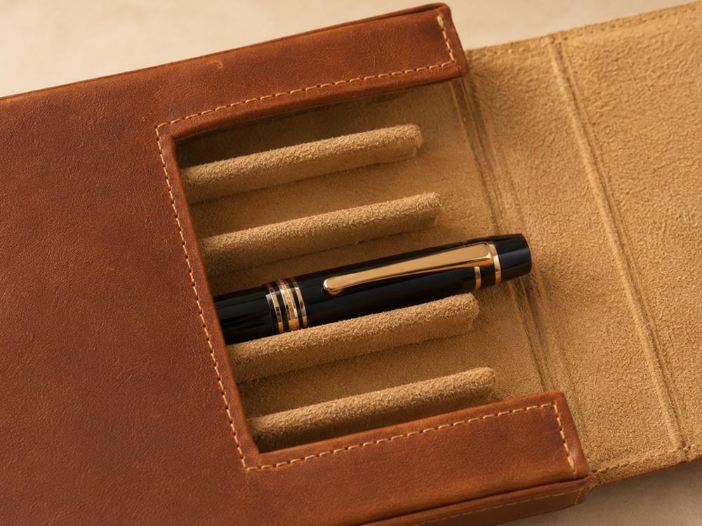 Étui à stylos Iguana Camel 6, PEN-CASE-CAMEL-6